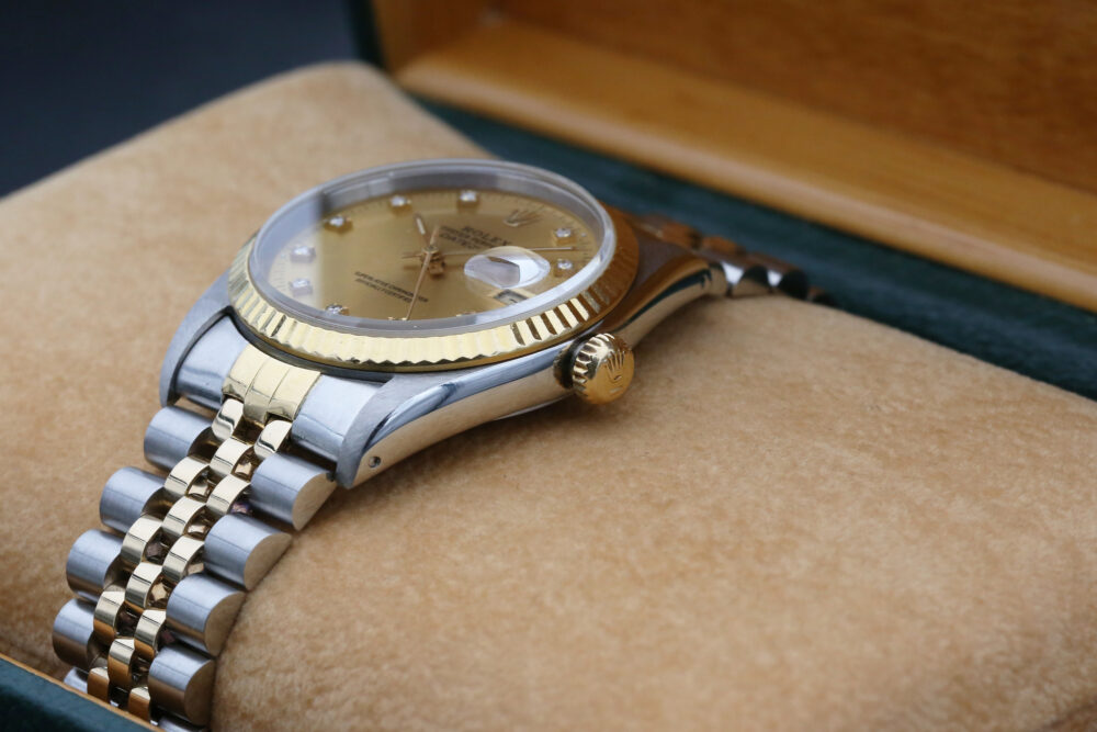 Rolex Datejust Champagne Diamond Dial 16233 36mm 1988 - Image 6