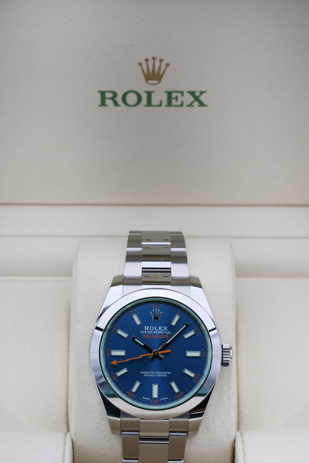 Rolex 116400GV Blue MILGAUSS 40mm 2022 - Image 4